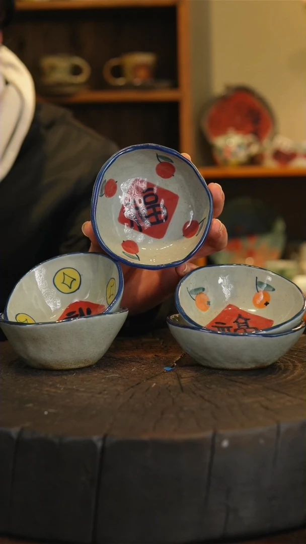 【闪购商品】陶瓷五福临门