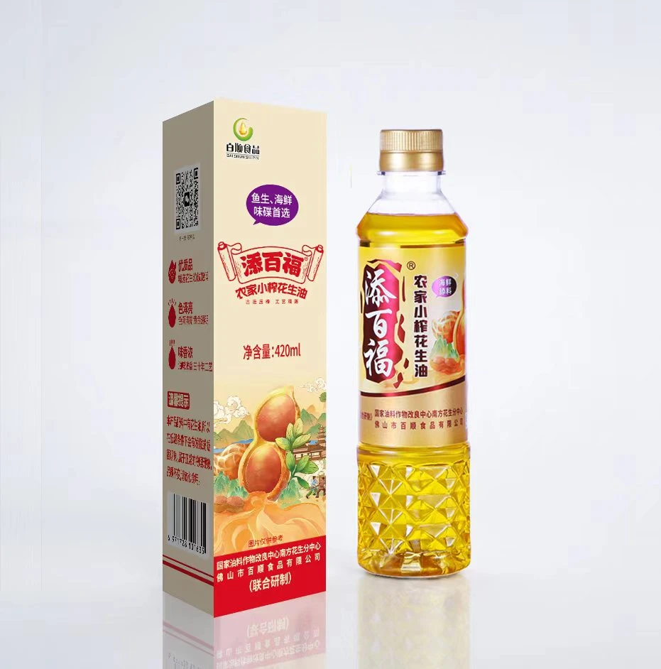 添百福(农家小榨)纯正花生油压榨营养香420mL（新人福利）