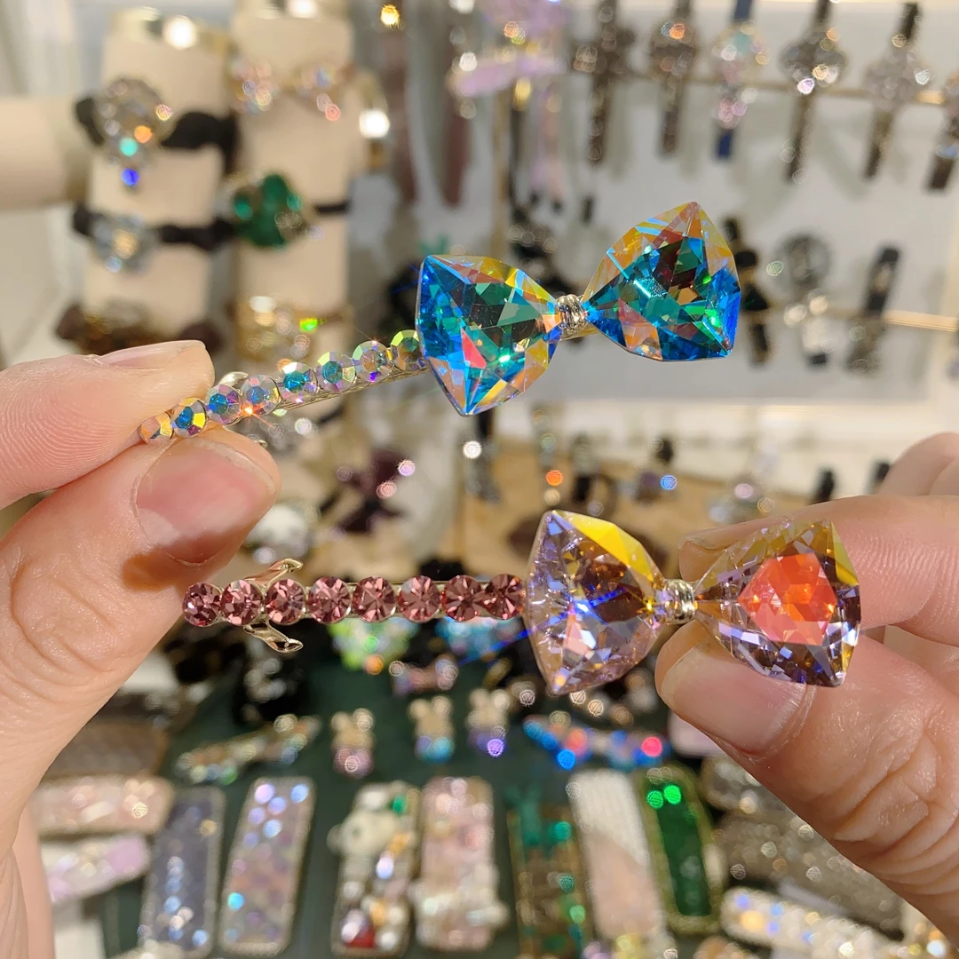 TH0043-高定-2024-璀璨-蝴蝶结-弹夹-青蛙扣-创意发饰