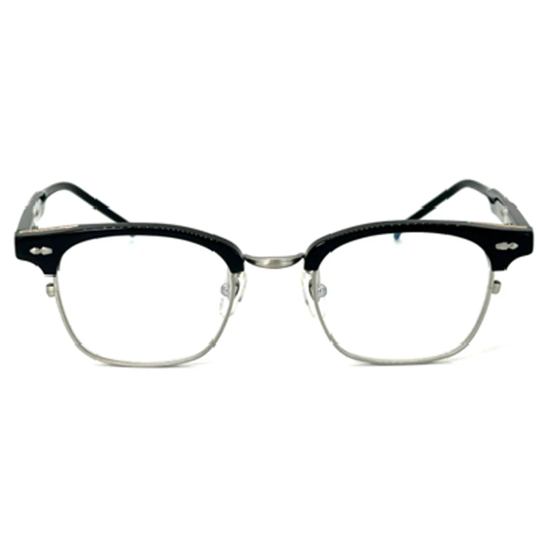 韩系GM同款高颜值金配胶超轻钛架眼镜男女平光防蓝光眼镜可配近视