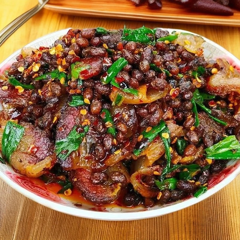 【干豆豉豆食】香辣黄豆豉农家豆豉湖北恩施特产炒菜配菜袋装下饭菜