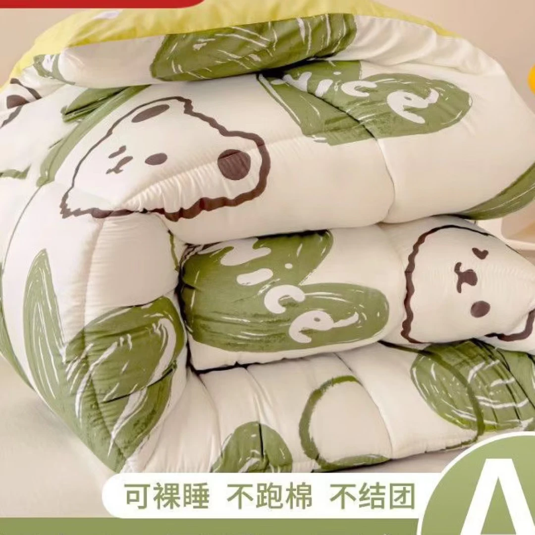 厚冬季单人被子可当双人褥子1.45×1.9米颜色图案不同一个