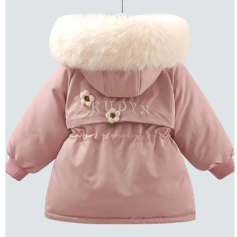 哆哆童装女童服冬装儿童派克服衣新款洋气宝宝加袄加绒厚外套