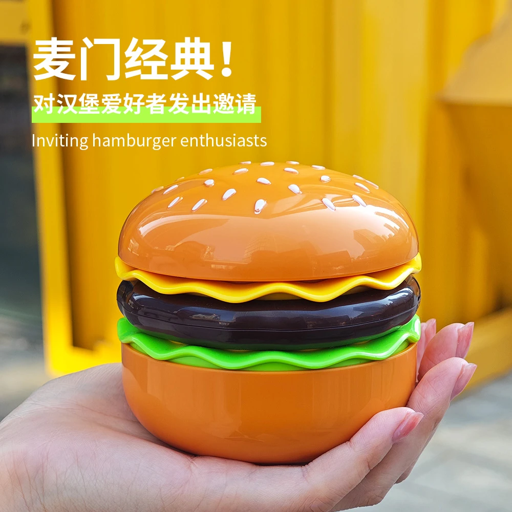 汉堡桌面创意小风扇usb充电家用便携迷你可爱手持风扇网红小风扇