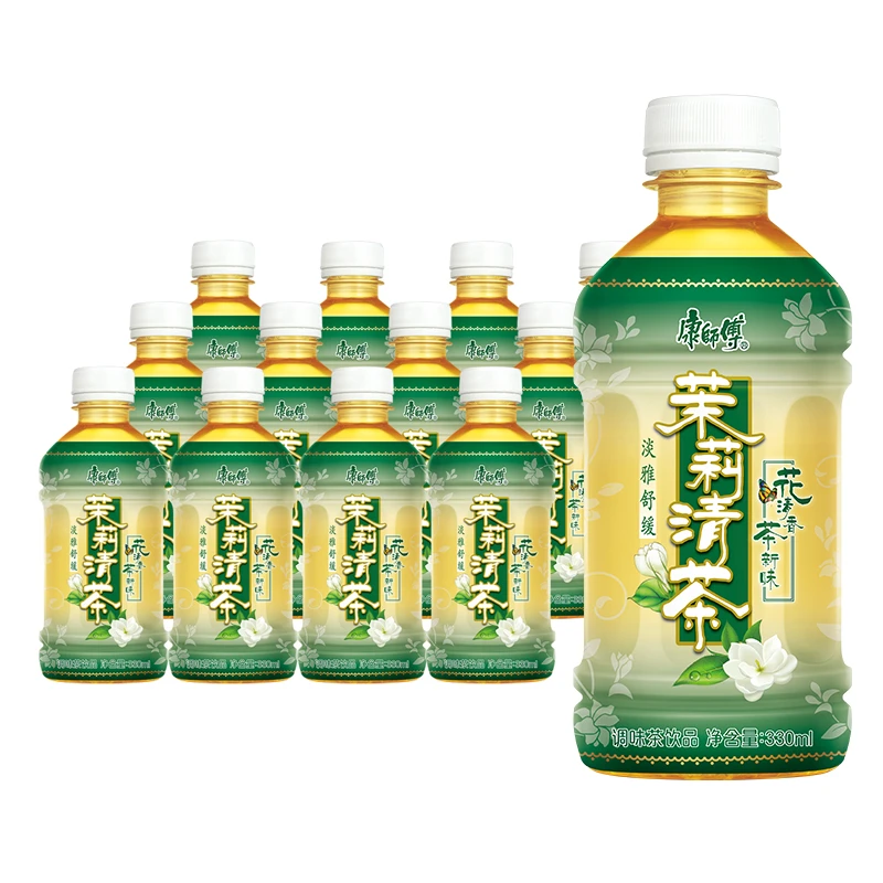 清香花香食用浓郁康师傅茉莉清茶330ml瓶迷你小瓶花茶饮料饮品