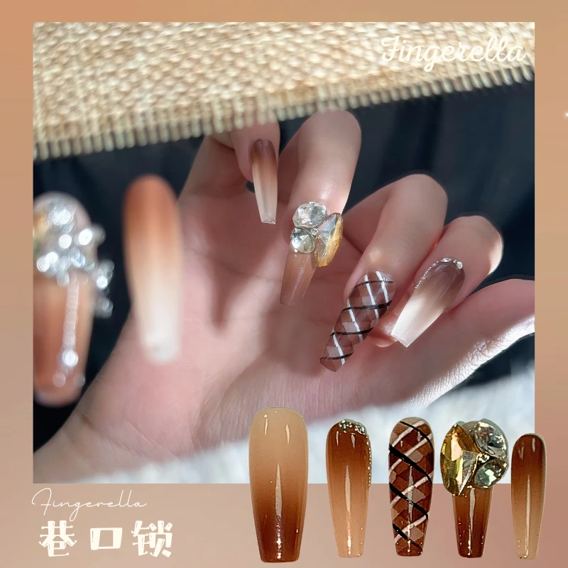 fingerella巷口锁纯手工穿戴甲