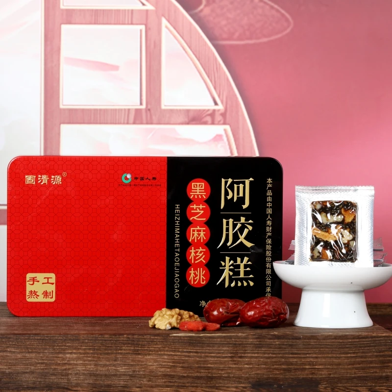 【拍一发三】固清源阿胶糕500g/盒古法正宗阿胶糕送枣＋手提袋
