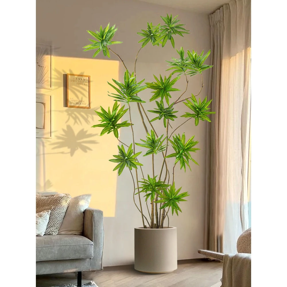 百合竹仿真绿植高端轻奢室内仿生植物装饰摆件客厅大型盆栽落地式