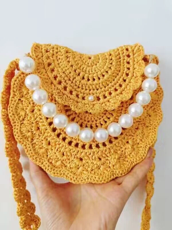 珍珠链手拎包材料包 送教程