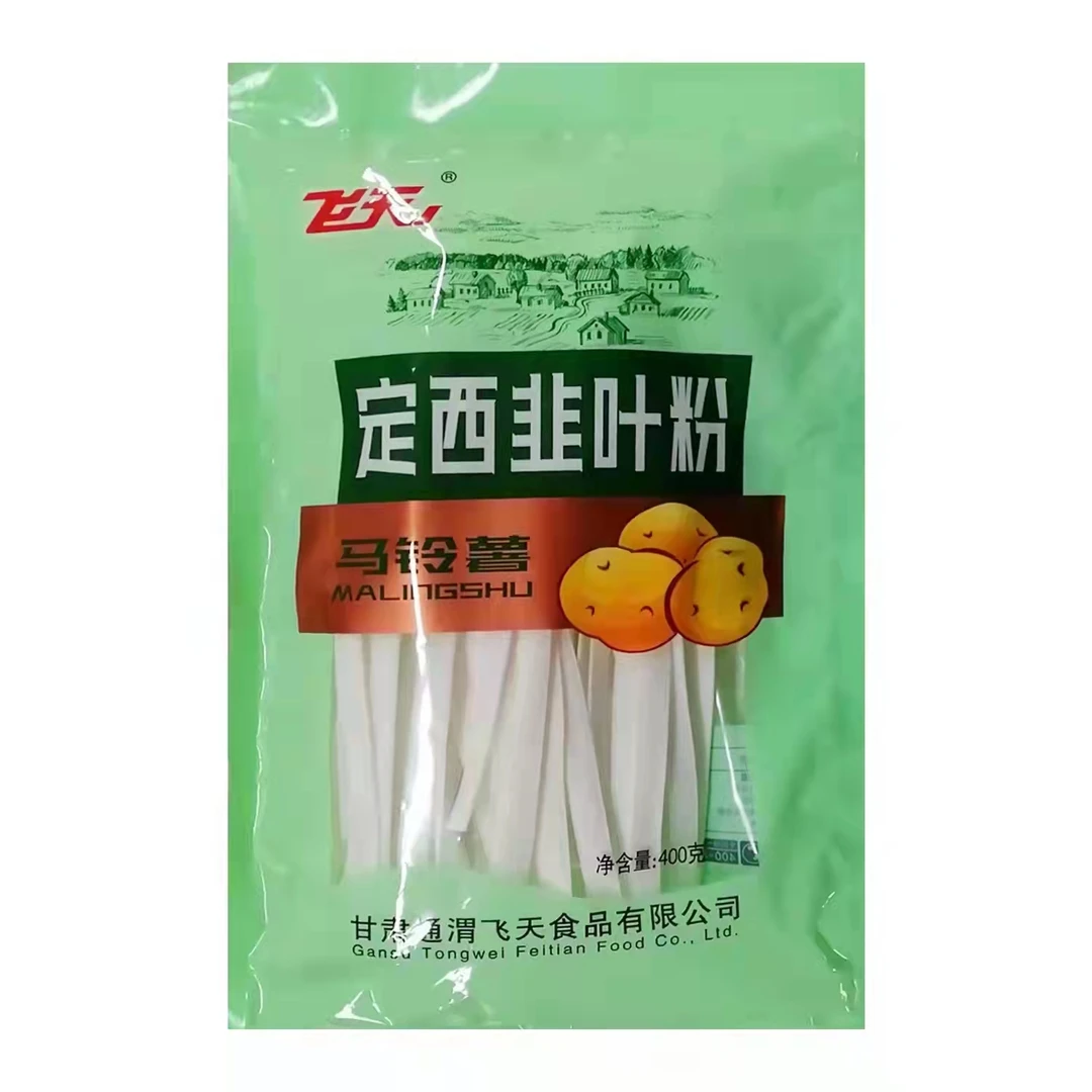 甘肃天水麻辣烫必备品飞天马铃薯韭叶粉400g袋装