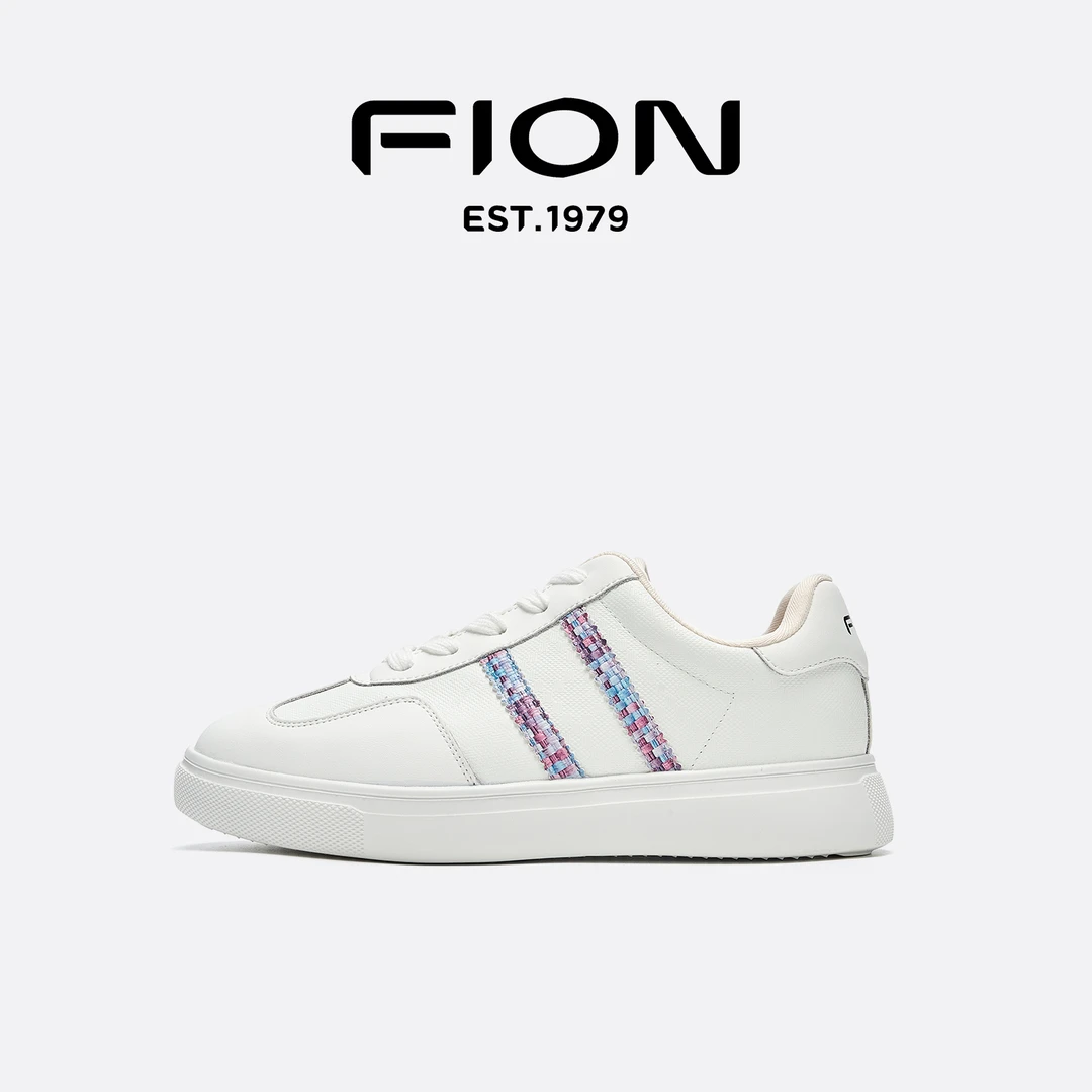 Fion/菲安妮女鞋2025春季新款休闲板鞋舒适软底时尚百搭小白鞋潮