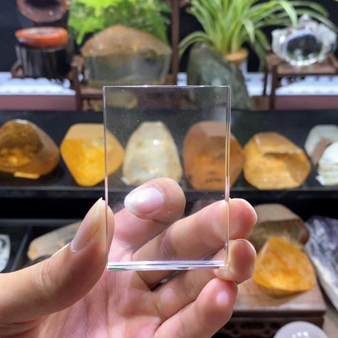 水晶景石未镶嵌水晶无事牌