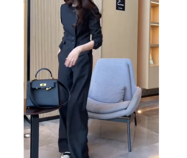 2024秋季新款女装网红气质休闲轻奢爆款高级套装女小乖