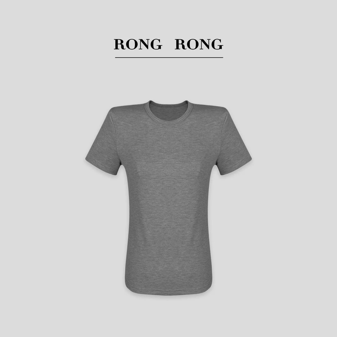 溶溶T【显瘦T】RONGRONG  夏季百搭气质纯色上衣RR20243270-3.7 SOO