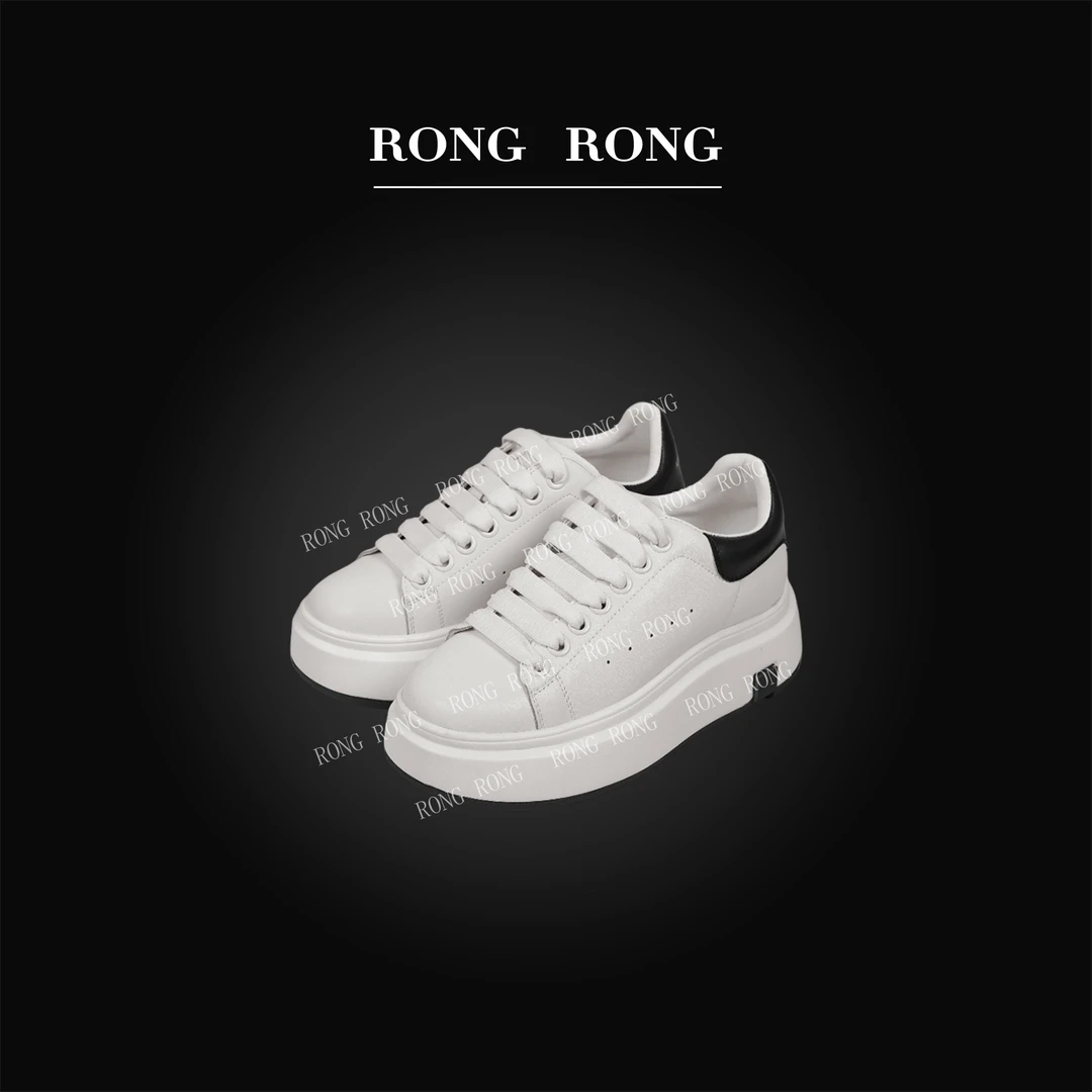 溶溶RONGRONG 真皮百搭通勤经典撞色松糕底小白鞋A29-9793