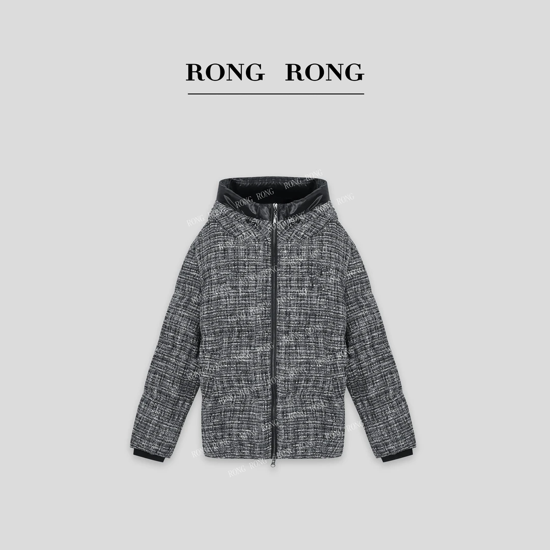 溶溶【酷飒新风】RONGRONG 90白鹅绒轻盈蓬松小香风羽绒服WAROIC021