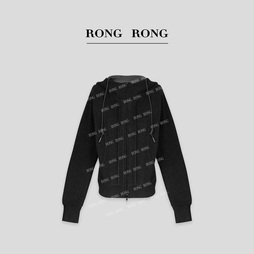 溶溶T【极简态度】RONGRONG 莱赛尔桑蚕丝绵羊毛保暖帽衫H-B8965934