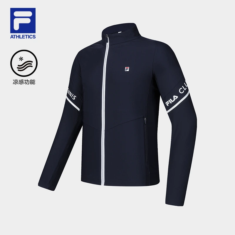 Fila/斐乐男【柔软弹力运动外套】春季舒适网球立领上衣A11M433501F
