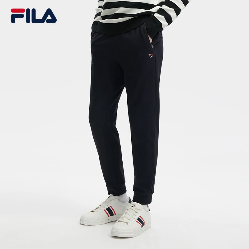 Fila/斐乐男士【人丝锦弹商务休闲裤】简约束脚舒适长裤F11M341604F