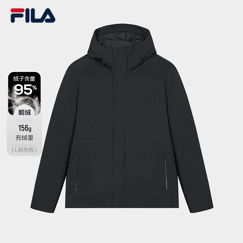 Fila/斐乐男士【皇羽级95鹅绒羽绒服】斐暖科技连帽外套F11M342910F