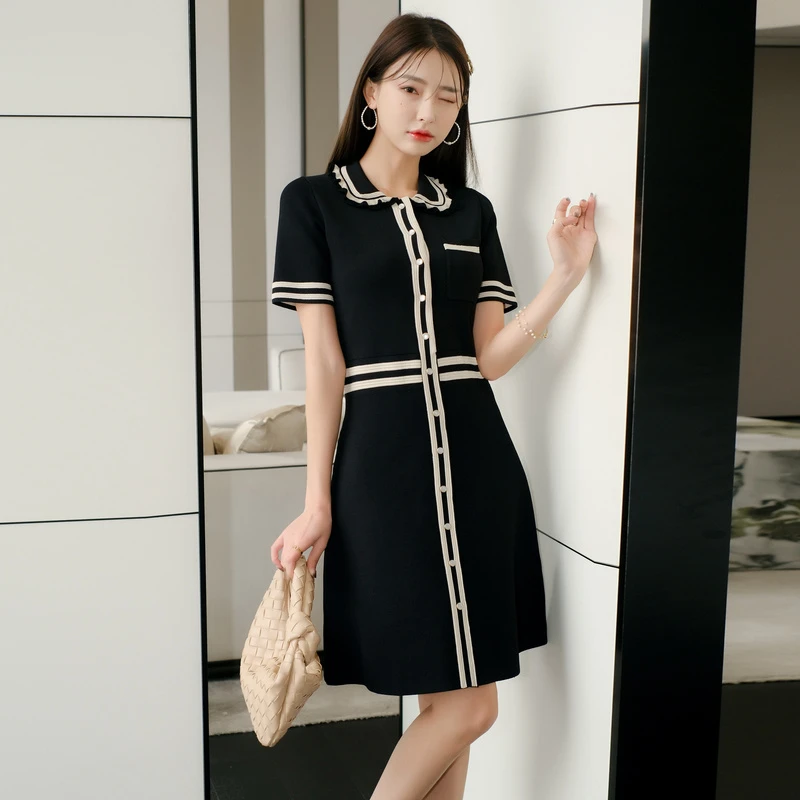 【小云总专享】RIVER BEAUTY 新款拼接设计感小众连衣裙 RQ22159239