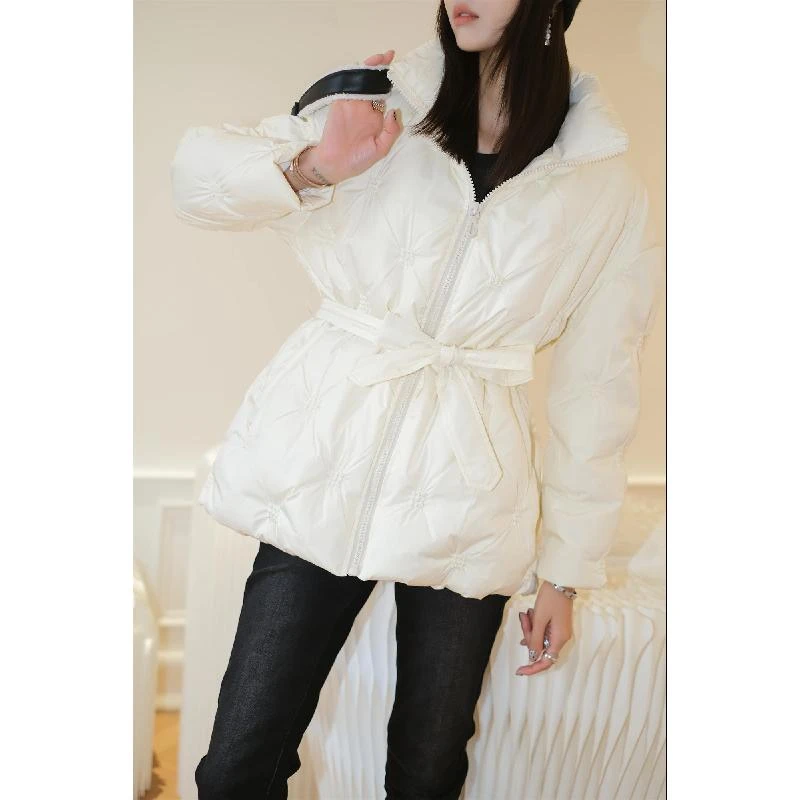 RB 百搭显瘦保暖宽松加厚收腰连帽羽绒服 RY21437868