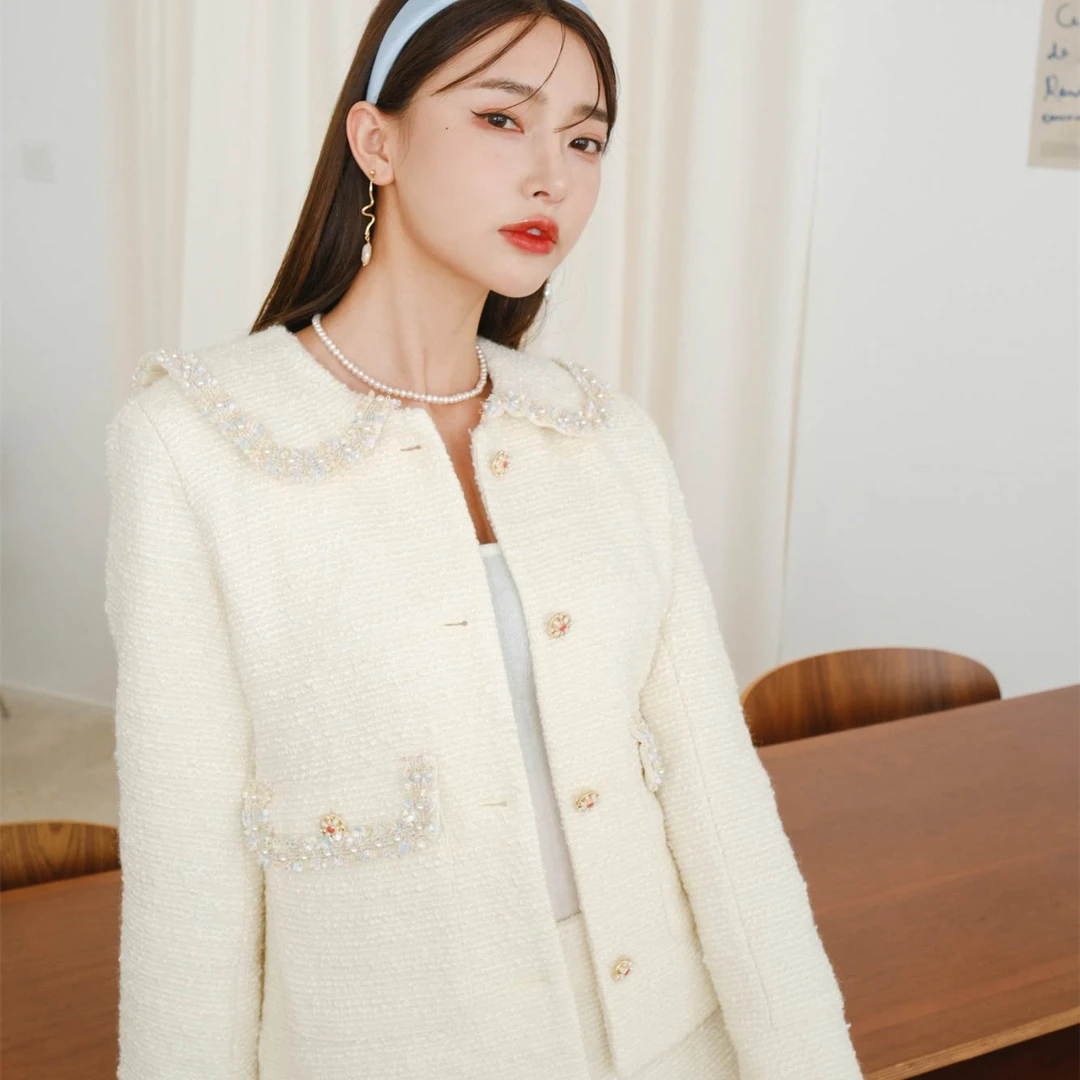 【小云总专享】RB 法式小香风翻领时尚外套 RA21337752