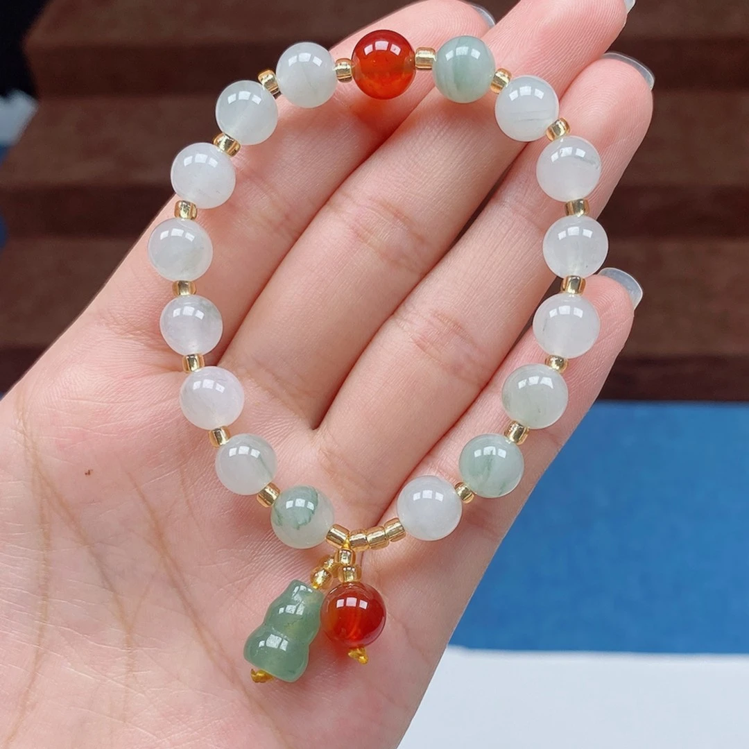 新人见面礼！新疆天山翠小葫芦手串精美仙女款 多样性发货拍一发一