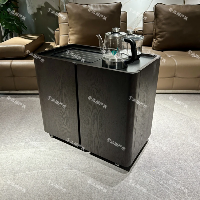 志琳严选【Cassina移动茶几】创意中式复古移动茶台茶桌边几茶几