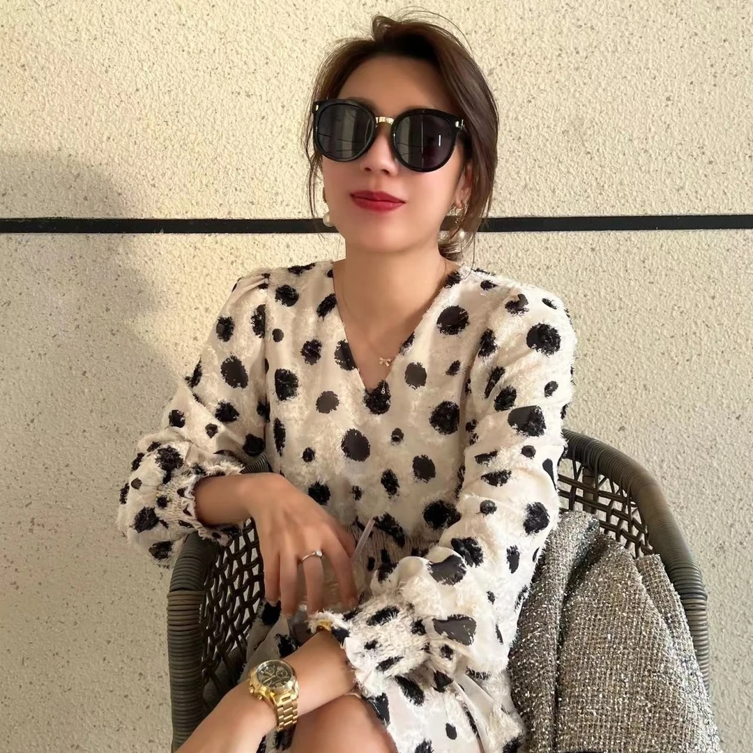 2%Moozza【南国佳人】法式连衣裙 气质 时尚 小众设计感女装-203#