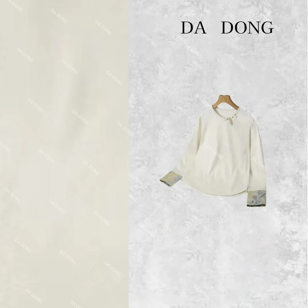 云汐--新中式国风气质时尚休闲打底长袖百搭宽松休闲轻奢加绒衬衫