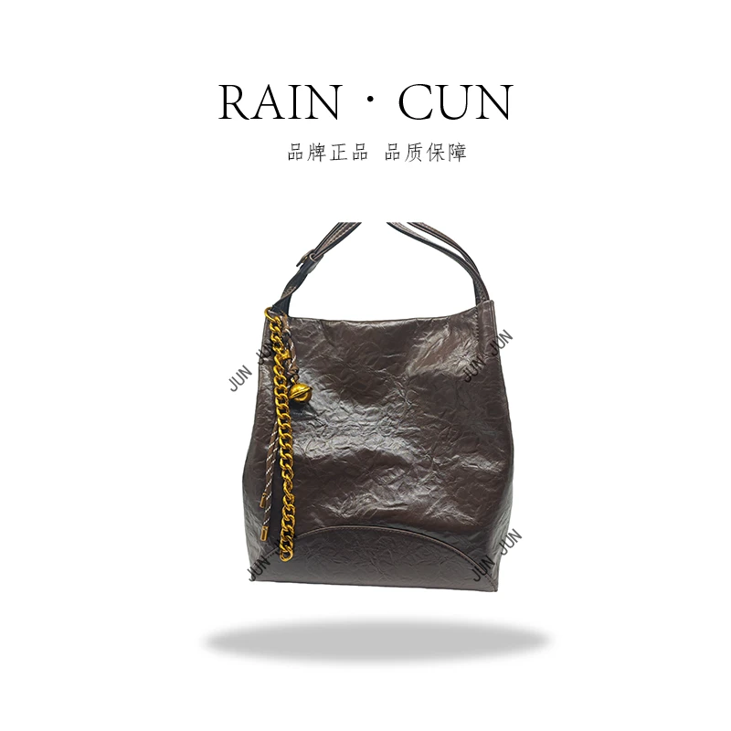 【RAIN.CUN】SKL-7213-咖啡色-高定轻奢时尚百搭潮流女士包包