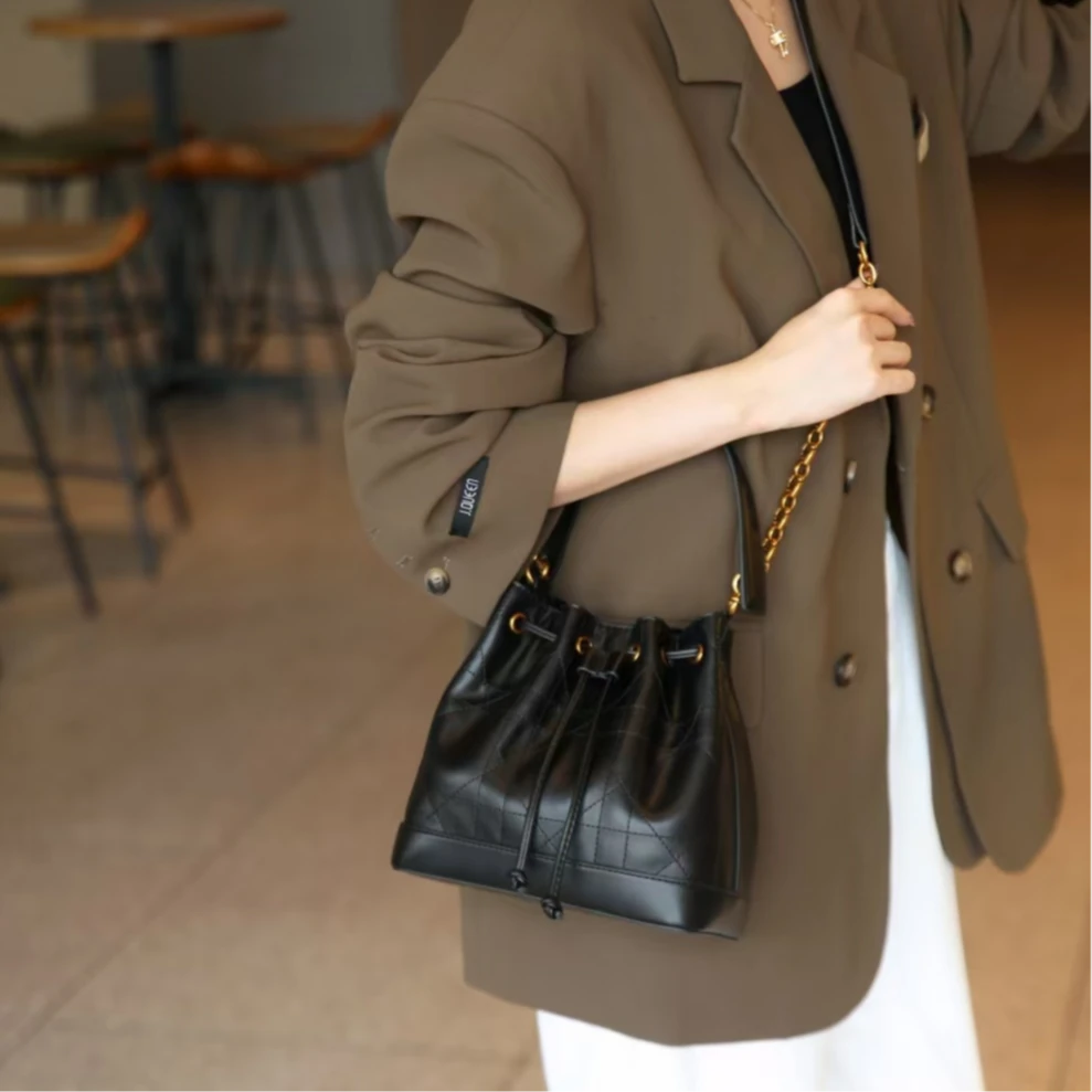 【RAIN.CUN】SKL-5303-黑色-高定轻奢时尚百搭潮流女士包包