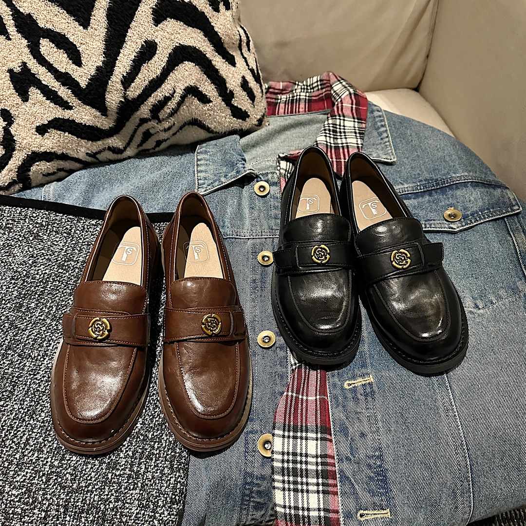 TS单鞋2024秋季新款时尚百搭一脚蹬乐福鞋【云】MTB47396-CX