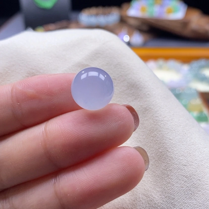 【闪购商品】翡翠颈饰未镶嵌翡翠冰淡蓝紫卡12+