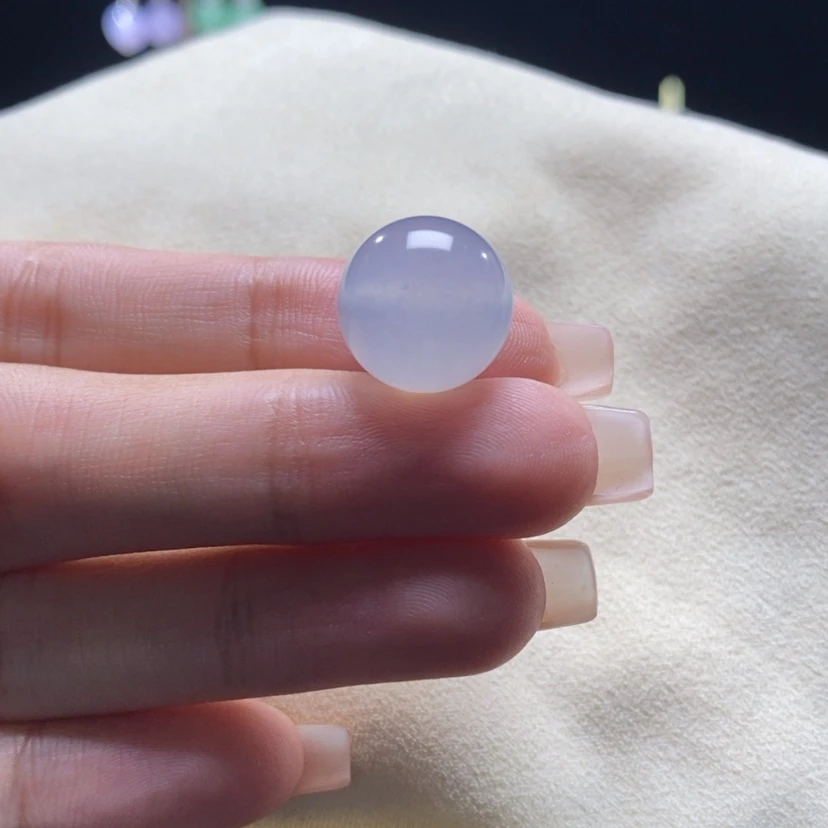 【闪购商品】翡翠颈饰未镶嵌南****白冰蓝紫珠卡14.6