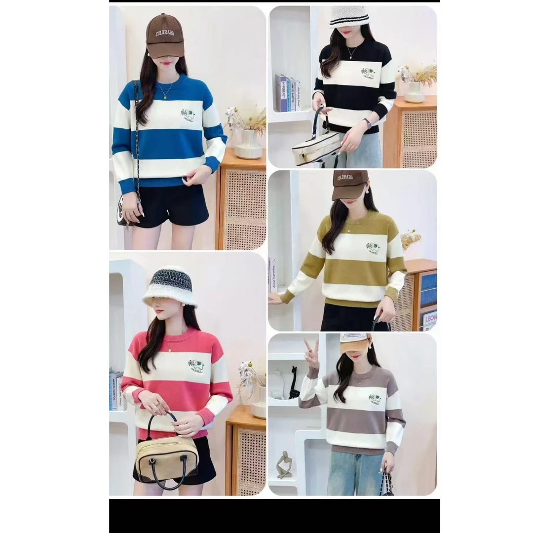 【高端女装】2024新款时尚气质百搭毛衣HJ-1262