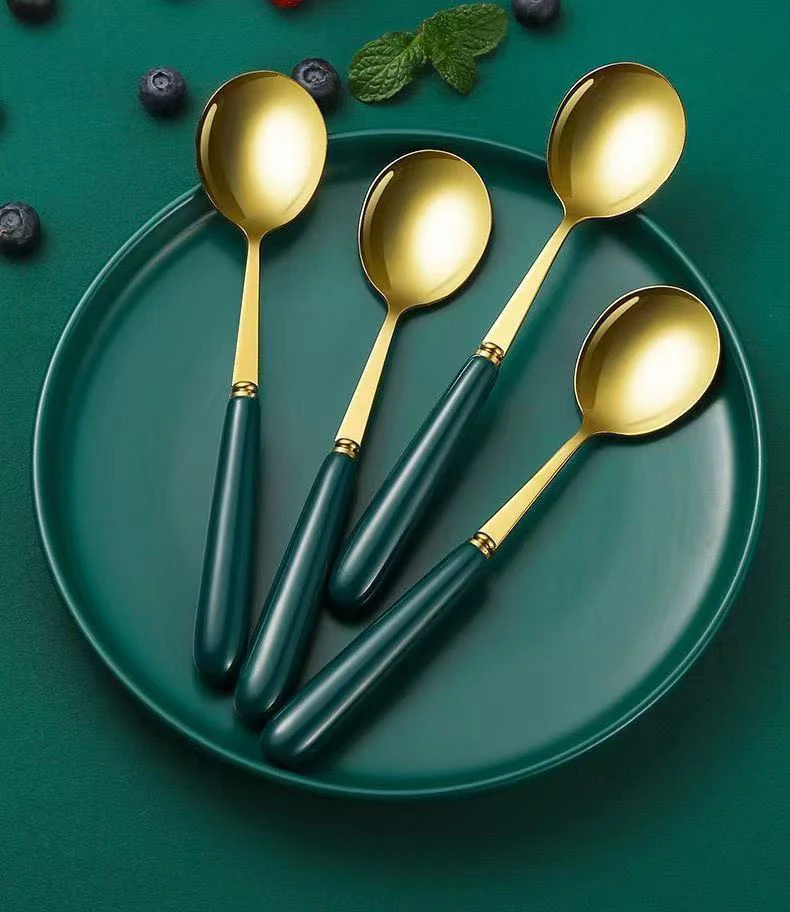 欧式光面设计小汤勺勺子餐具勺子