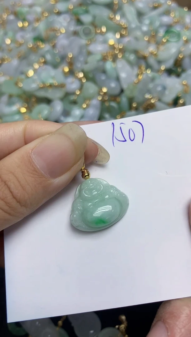 【闪购商品】翡翠颈饰合金天然缅甸翡翠A货