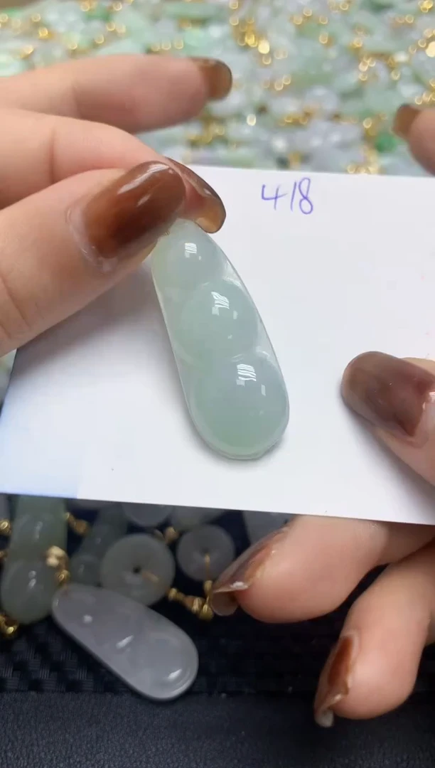 【闪购商品】翡翠颈饰合金天然缅甸翡翠A货