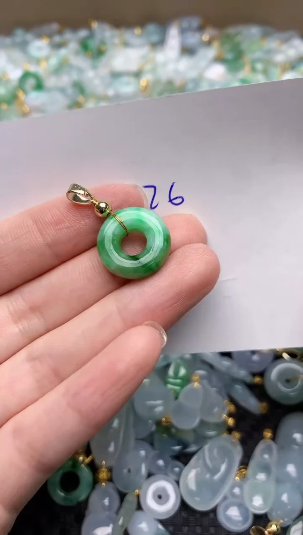 【闪购商品】翡翠颈饰合金 天然翡翠A货