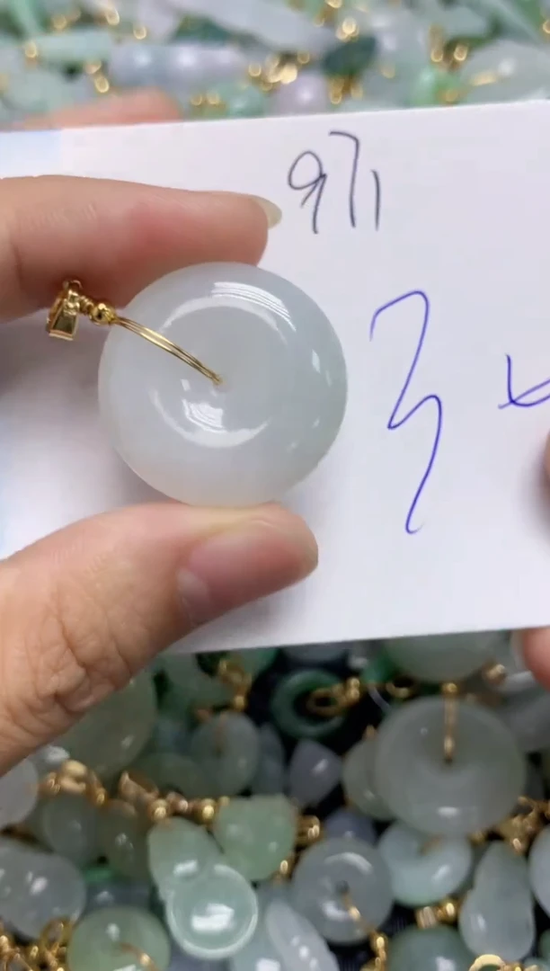 【闪购商品】翡翠颈饰合金天然缅甸翡翠A货