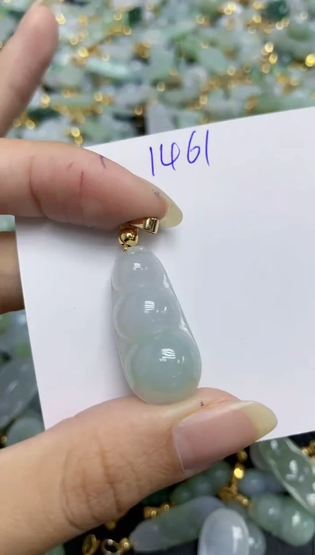 【闪购商品】翡翠挂件合金天然缅甸翡翠A货