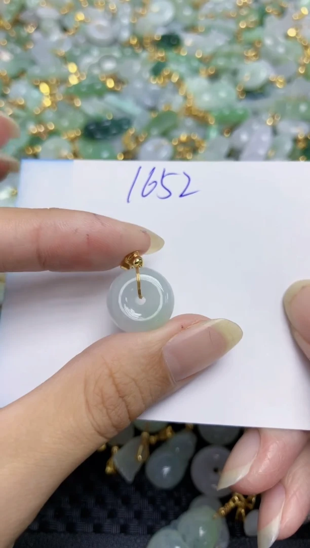 【闪购商品】翡翠挂件合金天然缅甸翡翠A货