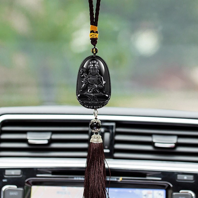 汽车挂件十二生肖蛇本命佛吉祥车挂车载吊坠男车挂饰用品精美高档