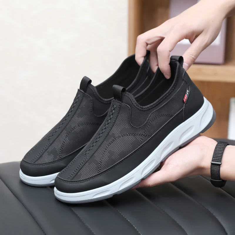 意迪森老北京布鞋舒适休闲百搭秋季透气中老年男士老年鞋爸爸鞋