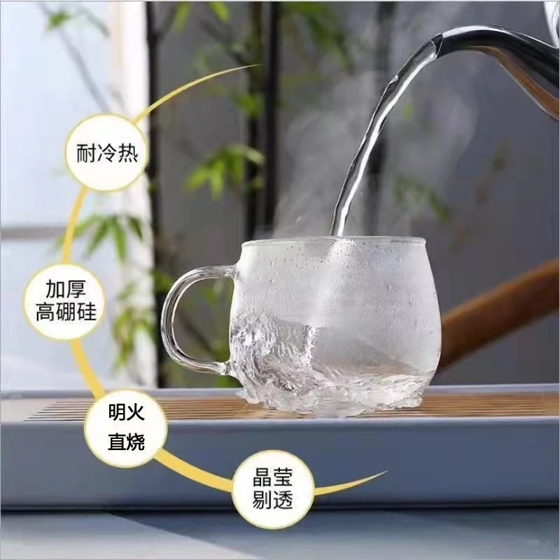 加厚耐热玻璃杯 牛奶杯 可微波加热电陶炉明火加热
