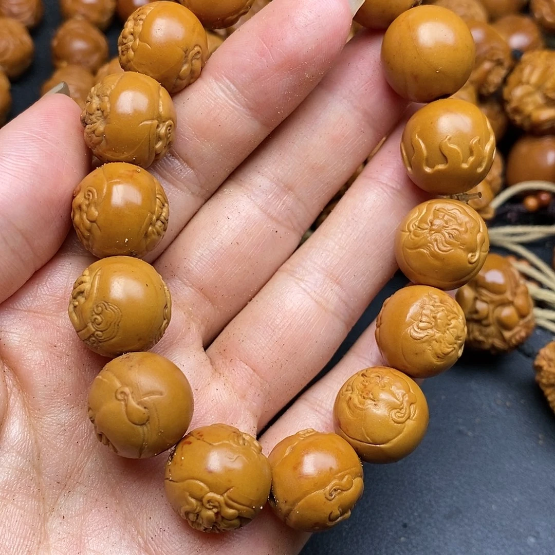 橄榄核吊坠十八罗汉正圆