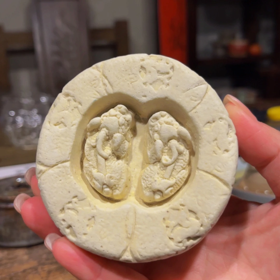 【闪购商品】陶泥叶**饰盖置