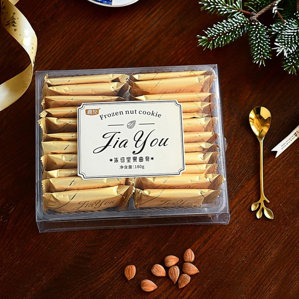 嘉友冻切坚果曲奇饼干180G旦木黄油味口感酥酥脆